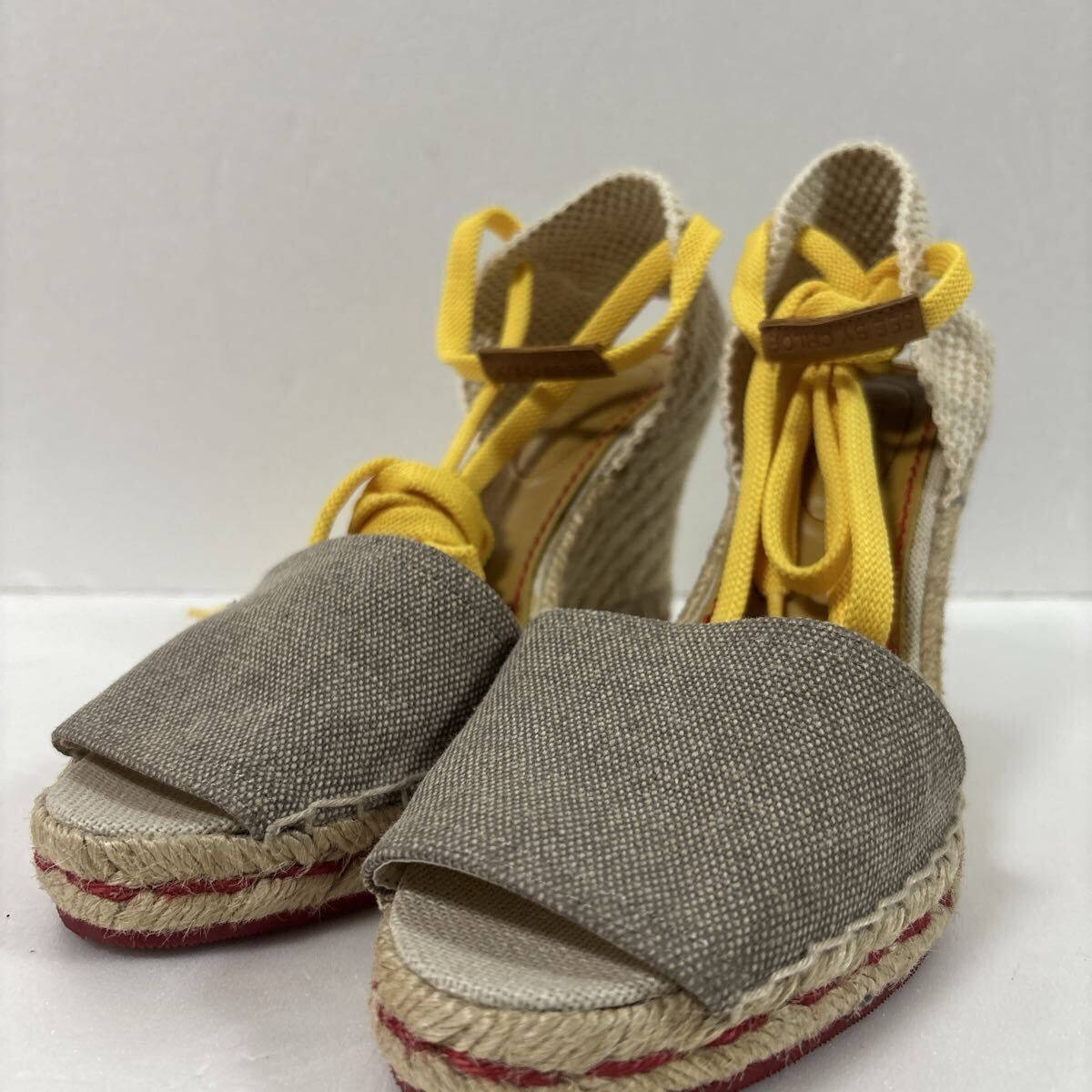 【定価4万円購入】 See by Chloe シーバイクロエ ウェッジサンダル 百貨店 シーバイクロエショップ 36 23.5㎝相当拍卖