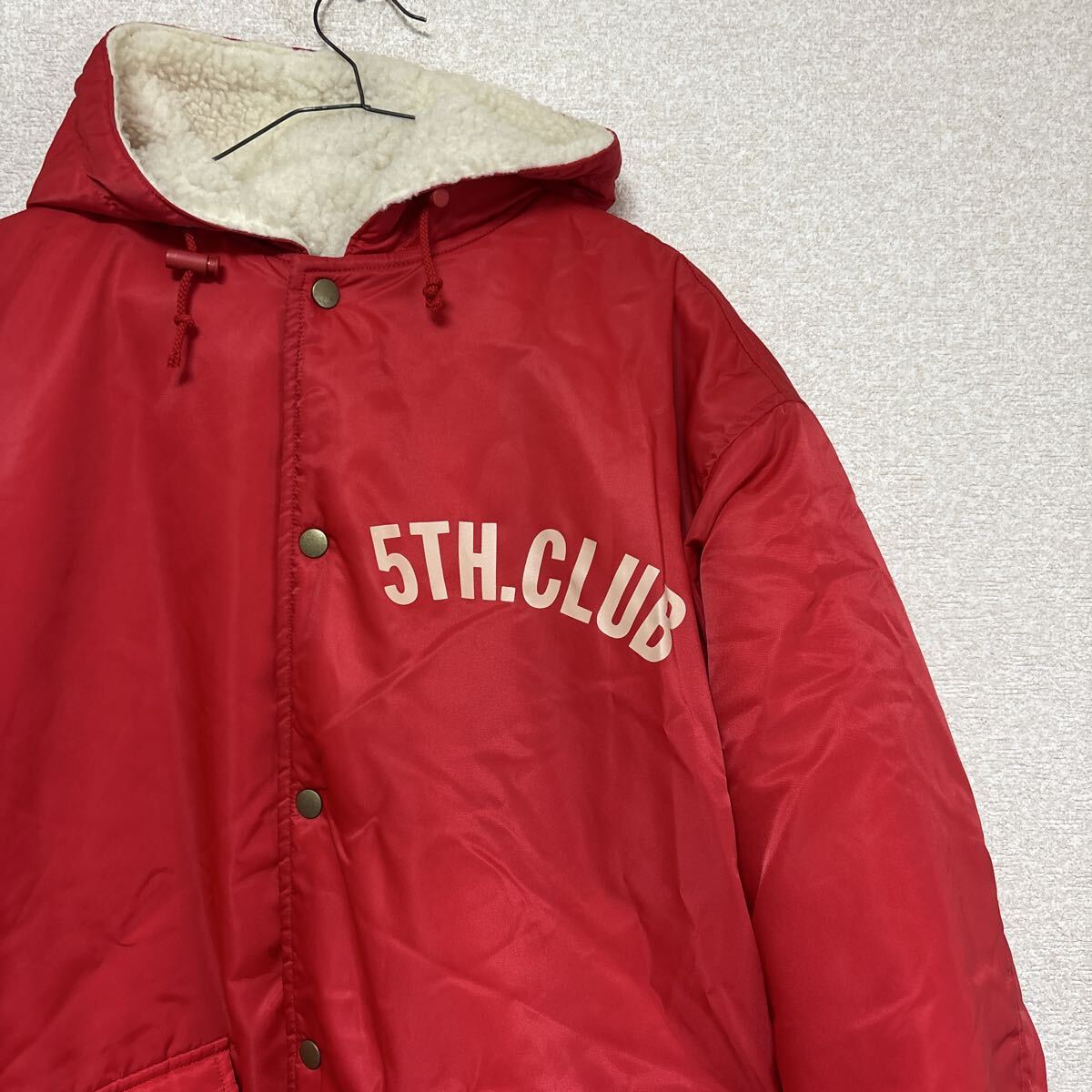 90s 5TH.CLUB ビンテージ ベンチコート ボアジャケット FREE SIZE メンズMサイズ相当拍卖