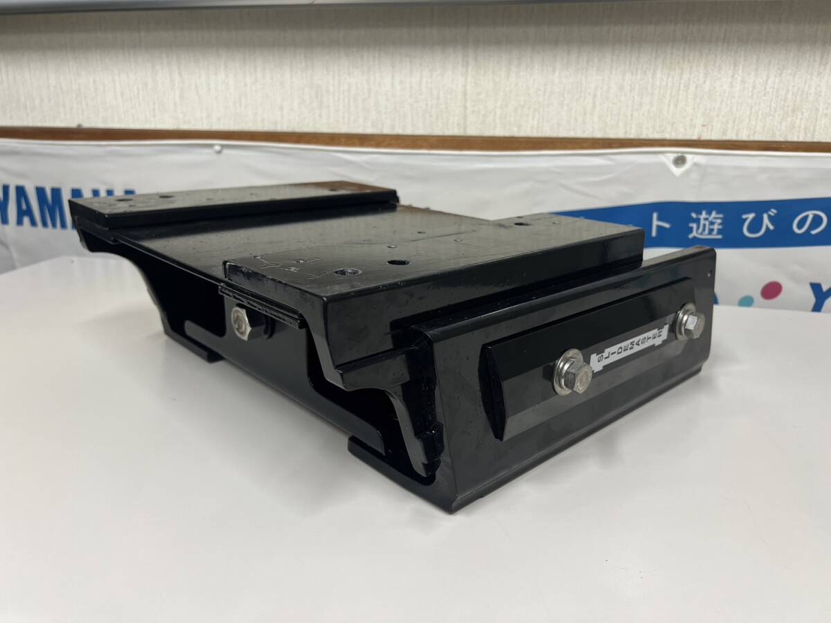 【中古美品】SLIDEMASTERジャックプレート アウトブラケット マニュアル式 6インチ ブラック 船外機用ジャックプレート スライドマスター拍卖