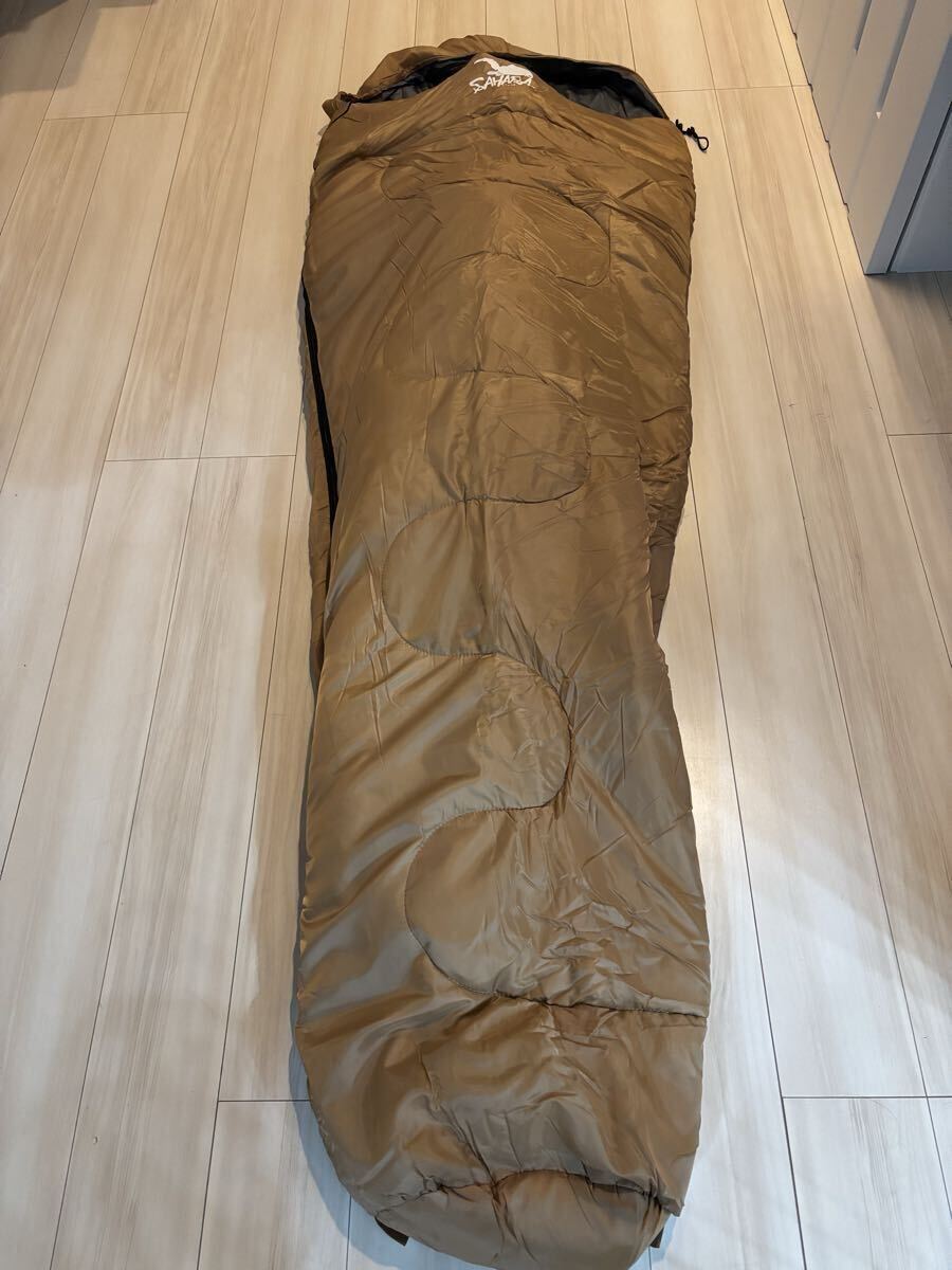 フィールドサハラ field SAHARA 寝袋 シュラフ マミー型 使用限界温度-15℃ 防災用品 オールシーズン 車中泊 コンパクト拍卖