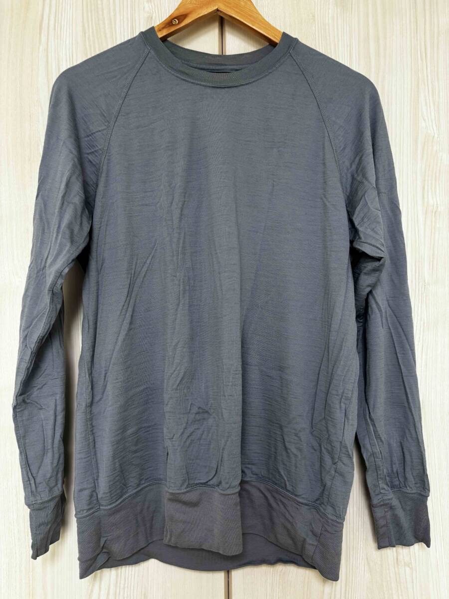 山と道 100%メリノプルオーバー・ブルーグレイ(廃盤色)・サイズM / 100% Merino Pullover unisex M BlueGrey拍卖