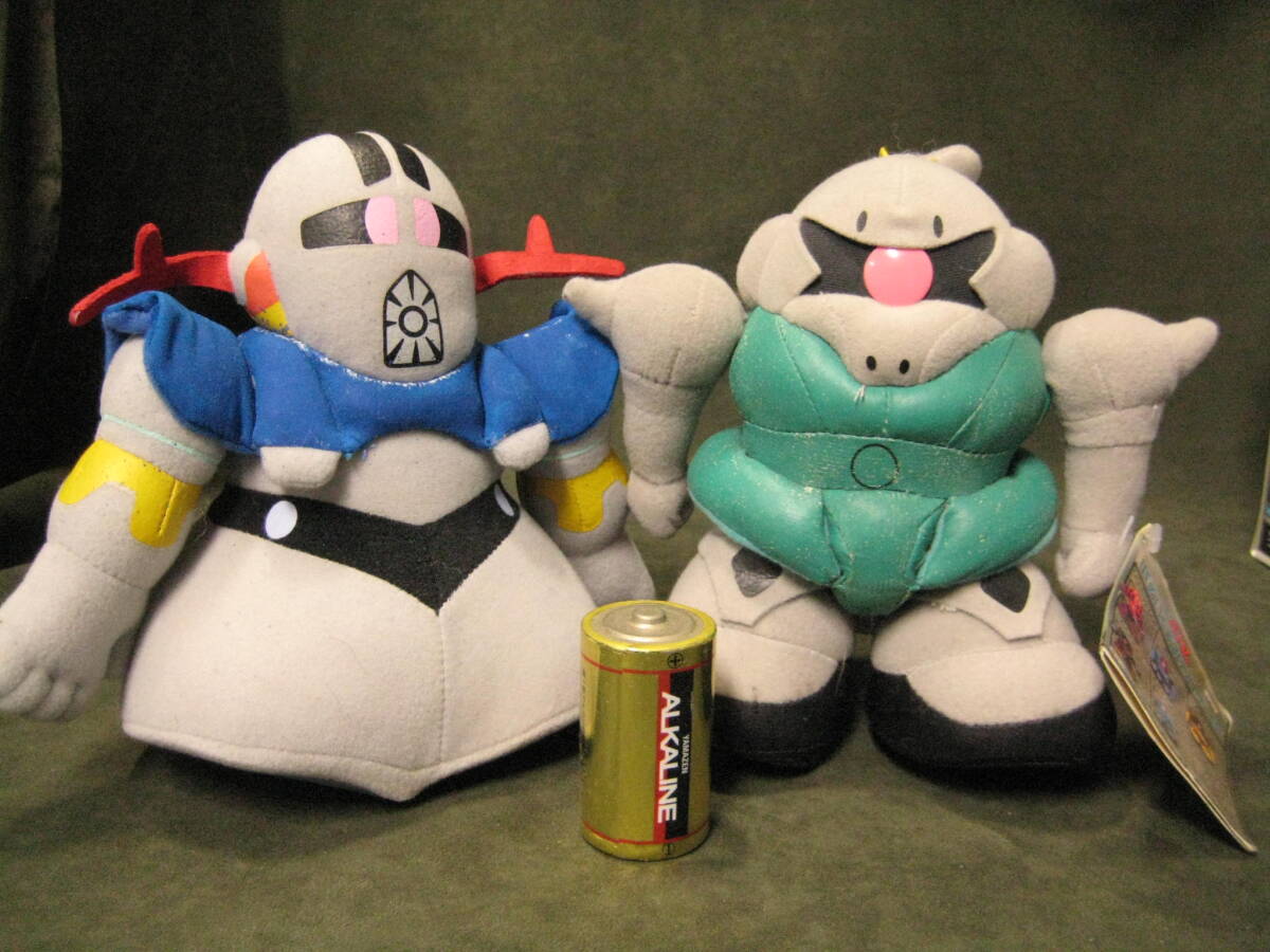 難ありレトロ 昔の機動戦士ガンダム ぬいぐるみ 表面傷みあり ジオング ゲルグク 拍卖