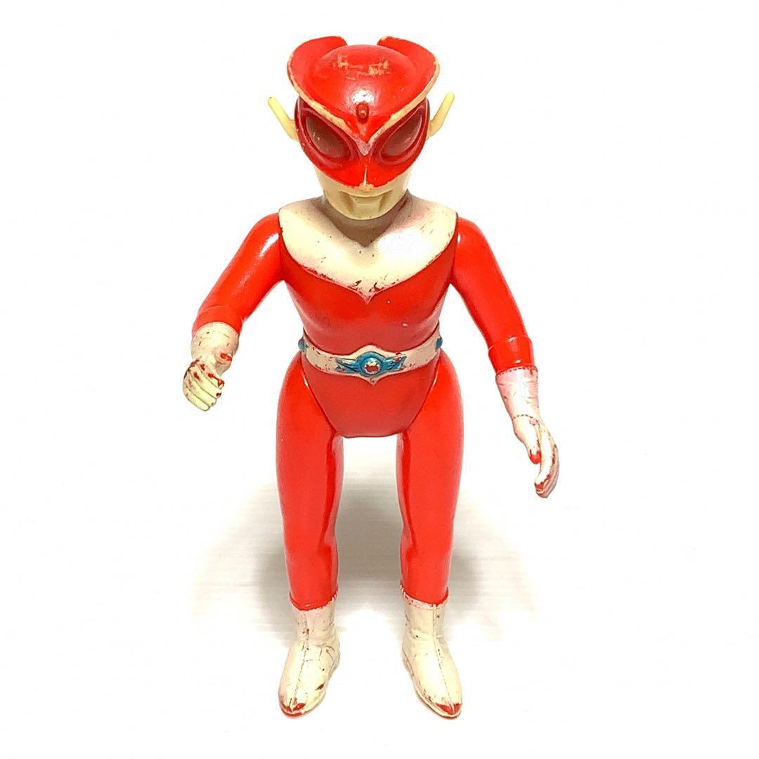 ブルマァク レッドマン ミニ ソフビ ミドルサイズ 当時物 約14cm 円谷プロ 昭和レトロ ソフビ人形拍卖