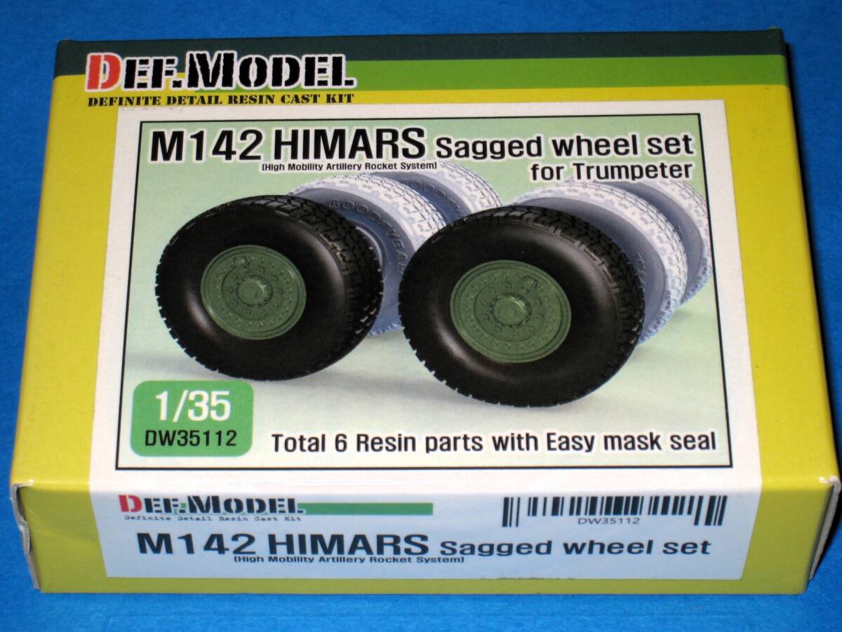 DEF.MODEL デフモデル 1/35 アメリカ軍 ウクライナ M142 HIMARS ハイマース 自重変形 タイヤ & ホイール セット トランペッター DW35112拍卖