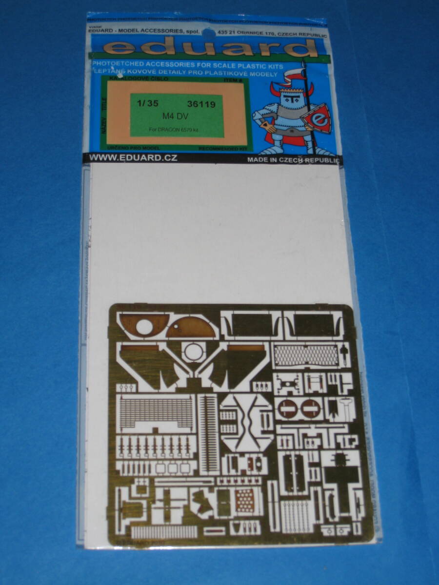 エデュアルド 1/35 アメリカ軍 M4 シャーマン戦車 エッチングパーツ ドラゴンDRAGON 6579 用 Eduard 36119 M4 DV 拍卖