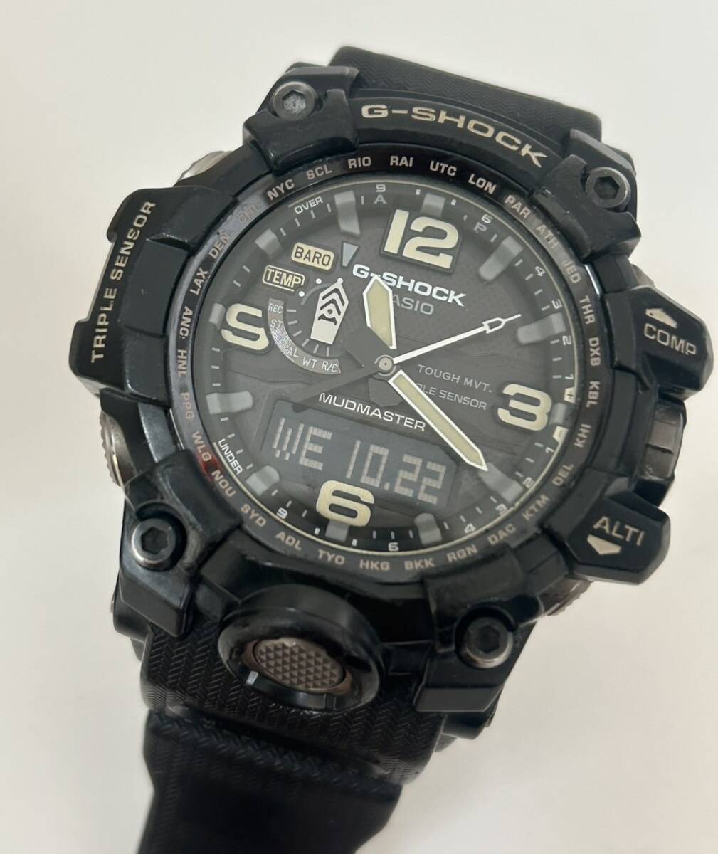 B8)100円~CASIO/カシオ G-SHOCK マッドマスター GWG-1000-1AJF 電波ソーラー拍卖