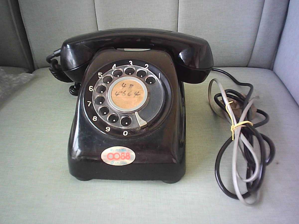 黒電話 600-A2 固定電話 日本電信電話公社 ダイヤル式 昭和レトロ アンティーク拍卖