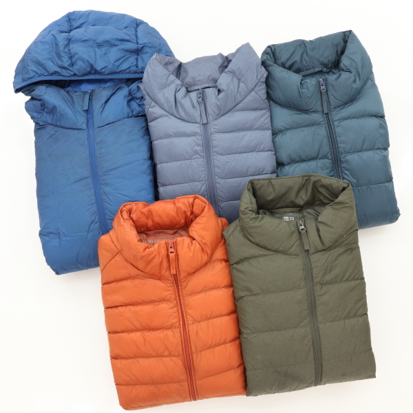 ☆ユニクロ ダウンジャケット&ベスト5枚組 KHAKIBLUE他拍卖