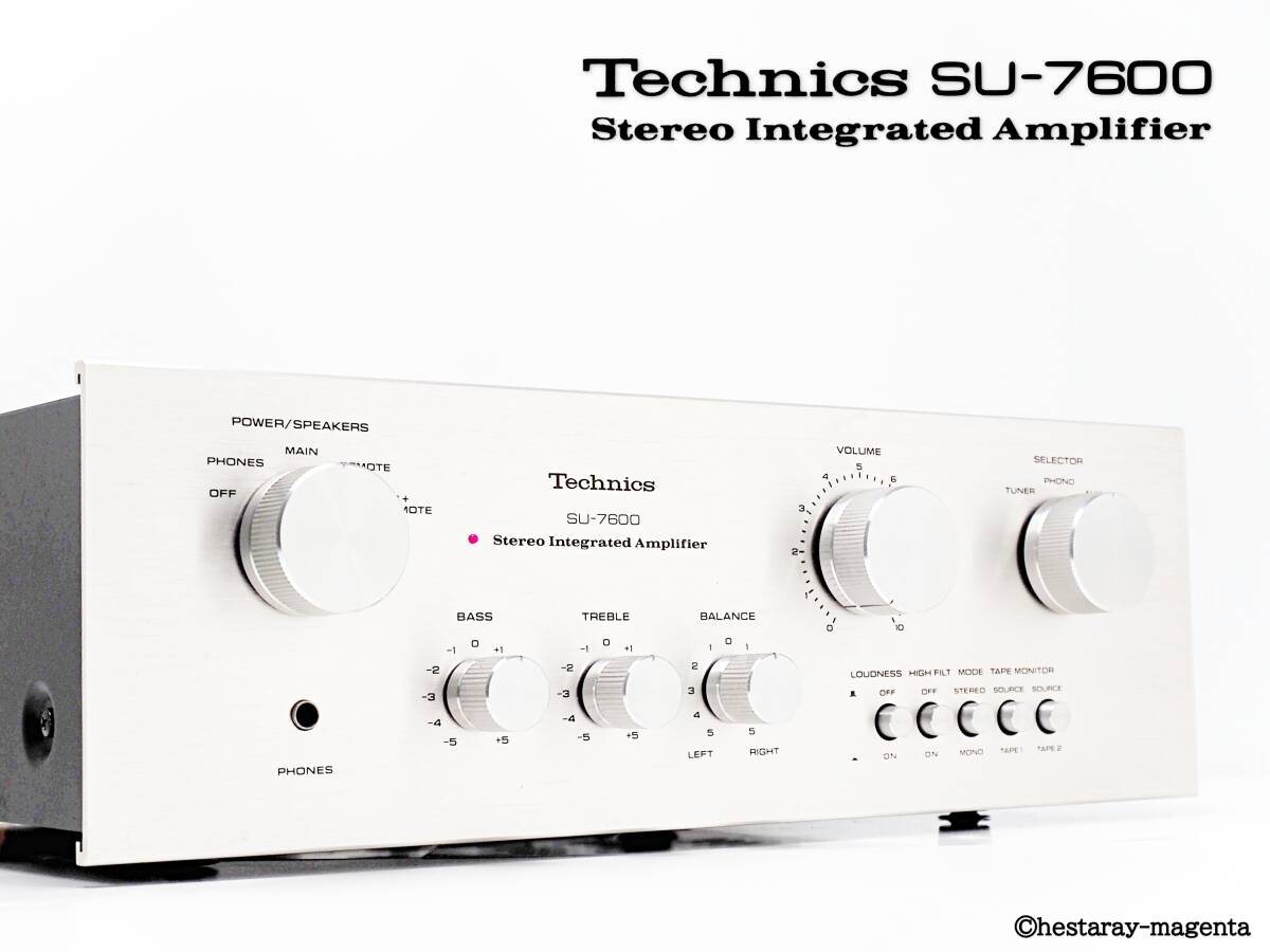 ★ 【美品! 整備・レストア済】 Technics SU-7600 テクニクス プリメインアンプ 70年代国産ヴィンテージ機 ★拍卖