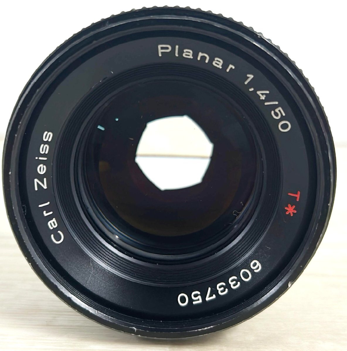 Contax コンタックス Carl Zeiss Planar T* 50mm f/1.4 AEJ C/Y Black レンズ拍卖