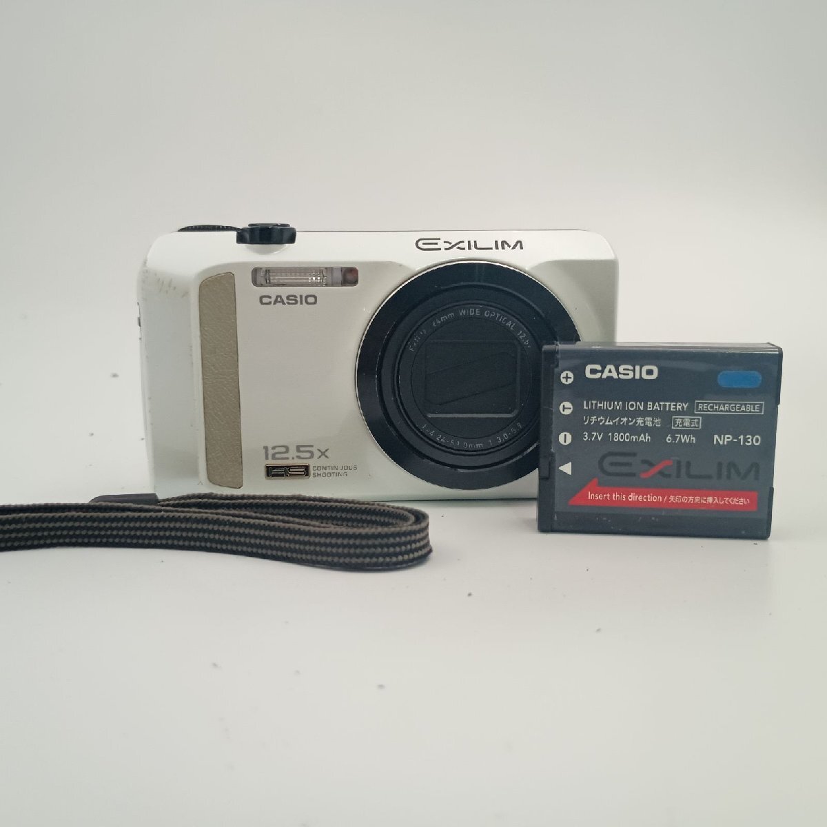 CASIO EXILIM EX-ZR200 Compact DIGITAL Camera White 白 カシオ エクシリム コンパクトデジタルカメラ拍卖