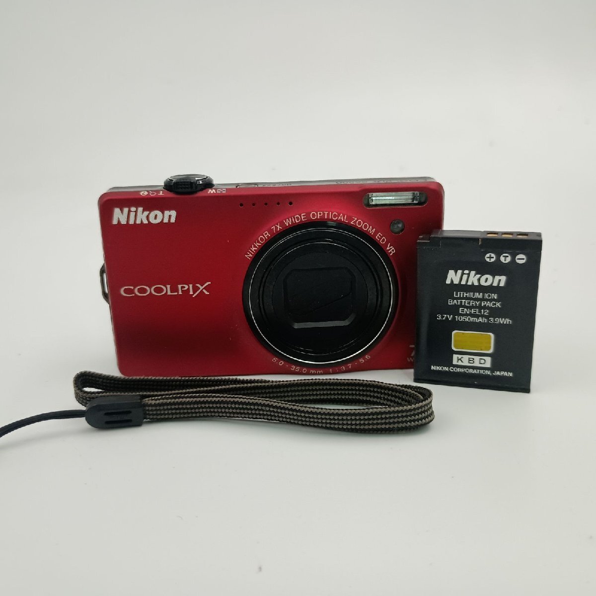 Nikon Coolpix S6000 Compact DIGITAL Camera Red コンパクトデジタルカメラ クールピックス 赤拍卖