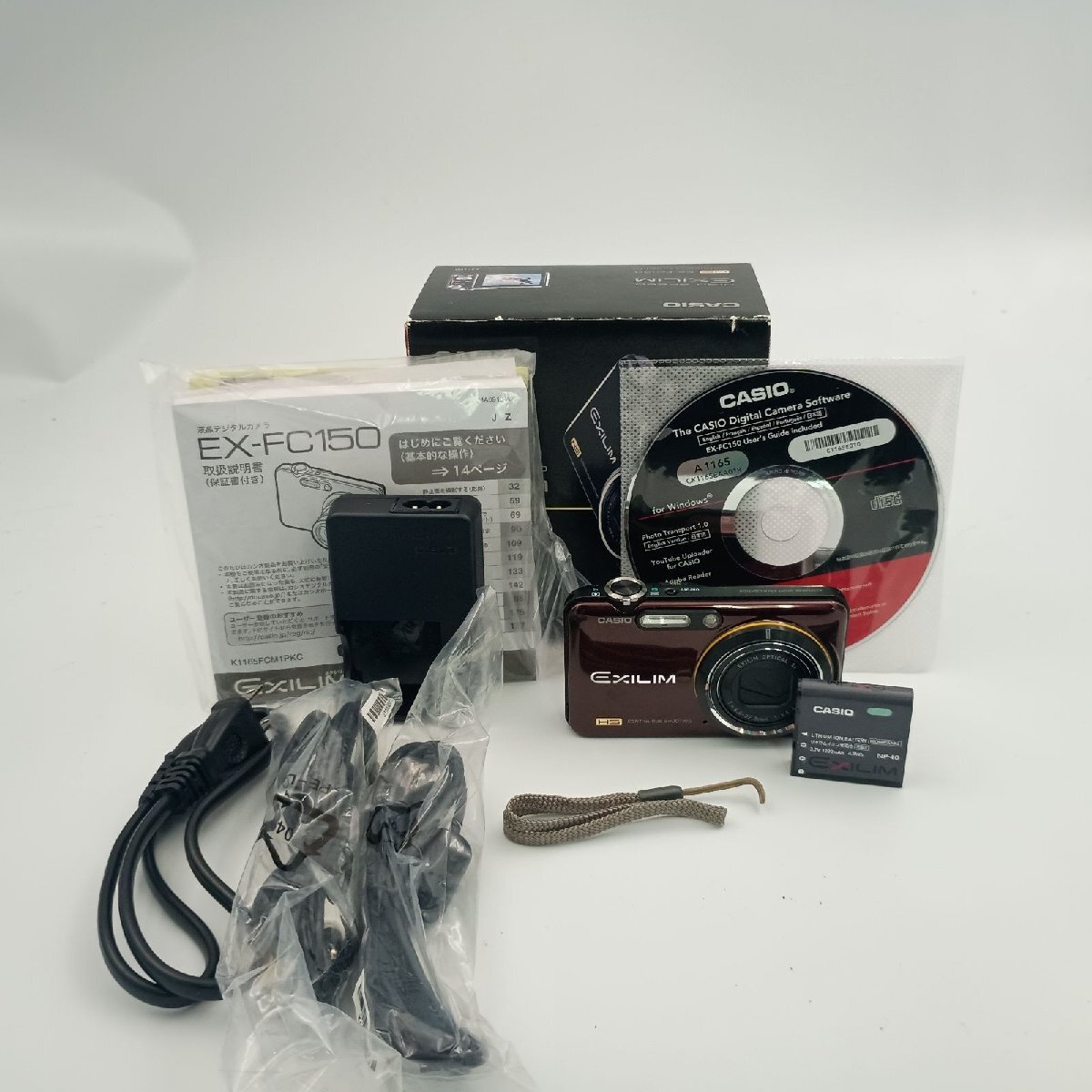 CASIO EXILIM EX-FC150 Compact DIGITAL Camera Red拍卖