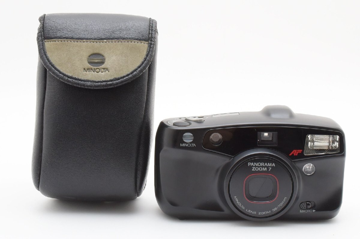 Konica Minolta コニカミノルタ Panorama Zoom 7 Black フィルムカメラ拍卖
