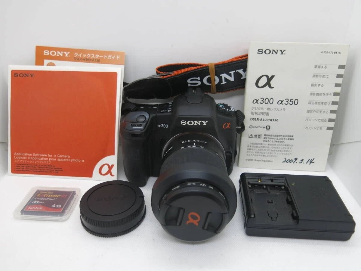 SONY α300 DT 3.5-5.6 18-70 0.38m 1.3ft MACRO 動作確認済み デジタルカメラ -拍卖