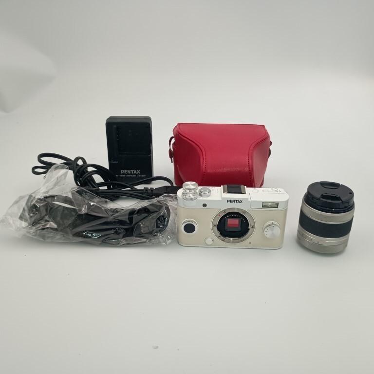 PENTAX Q-S1 白 デジタル ミラーレス 一眼 カメラ 52-15mm F/2.8-4.5 ED AL IF SMC レンズ拍卖