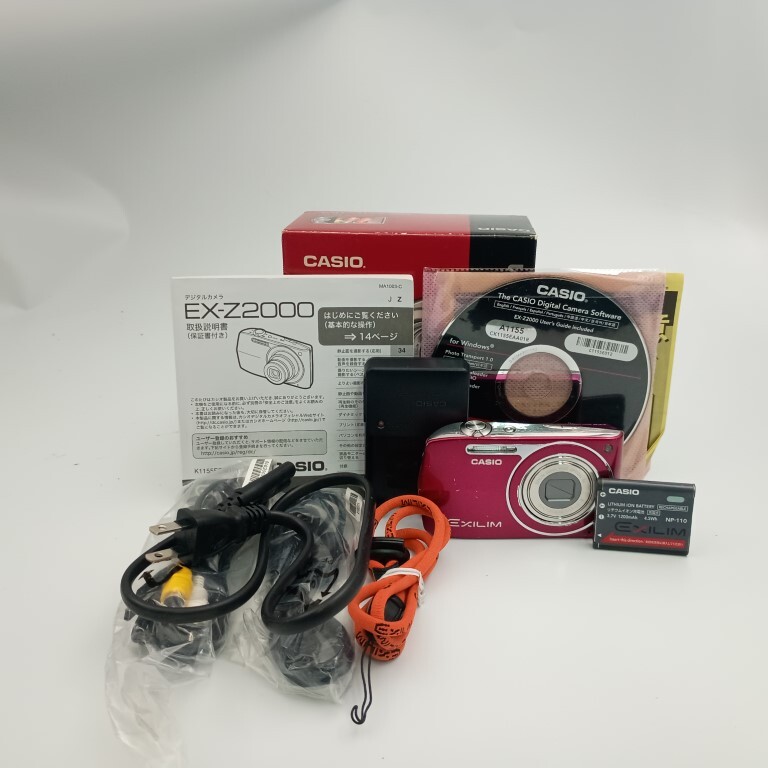 Casio EXILIM EX-Z2000 ピンク コンパクトデジタルカメラ 〇拍卖