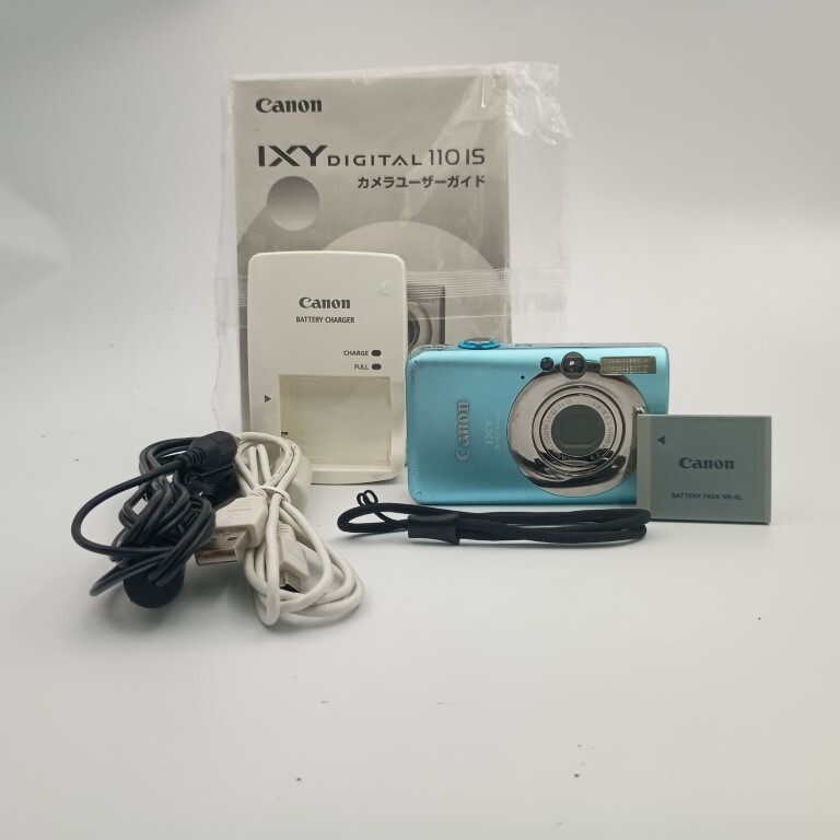 Canon IXY 110 IS ブルー コンパクトデジタルカメラ 〇拍卖