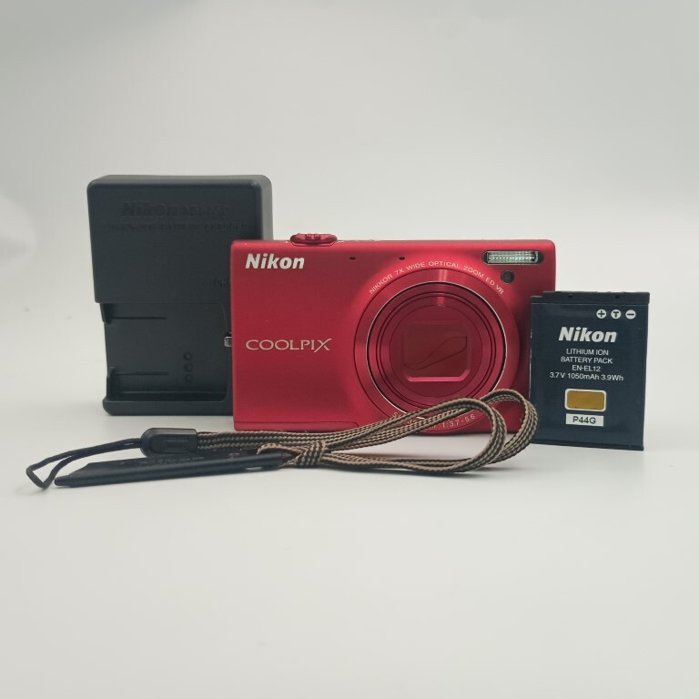 Nikon COOLPIX S6100 Red コンパクトデジタルカメラ 〇拍卖