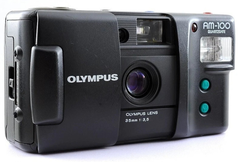 Olympus オリンパス AM-100 Black フィルムカメラ 動作確認済み拍卖