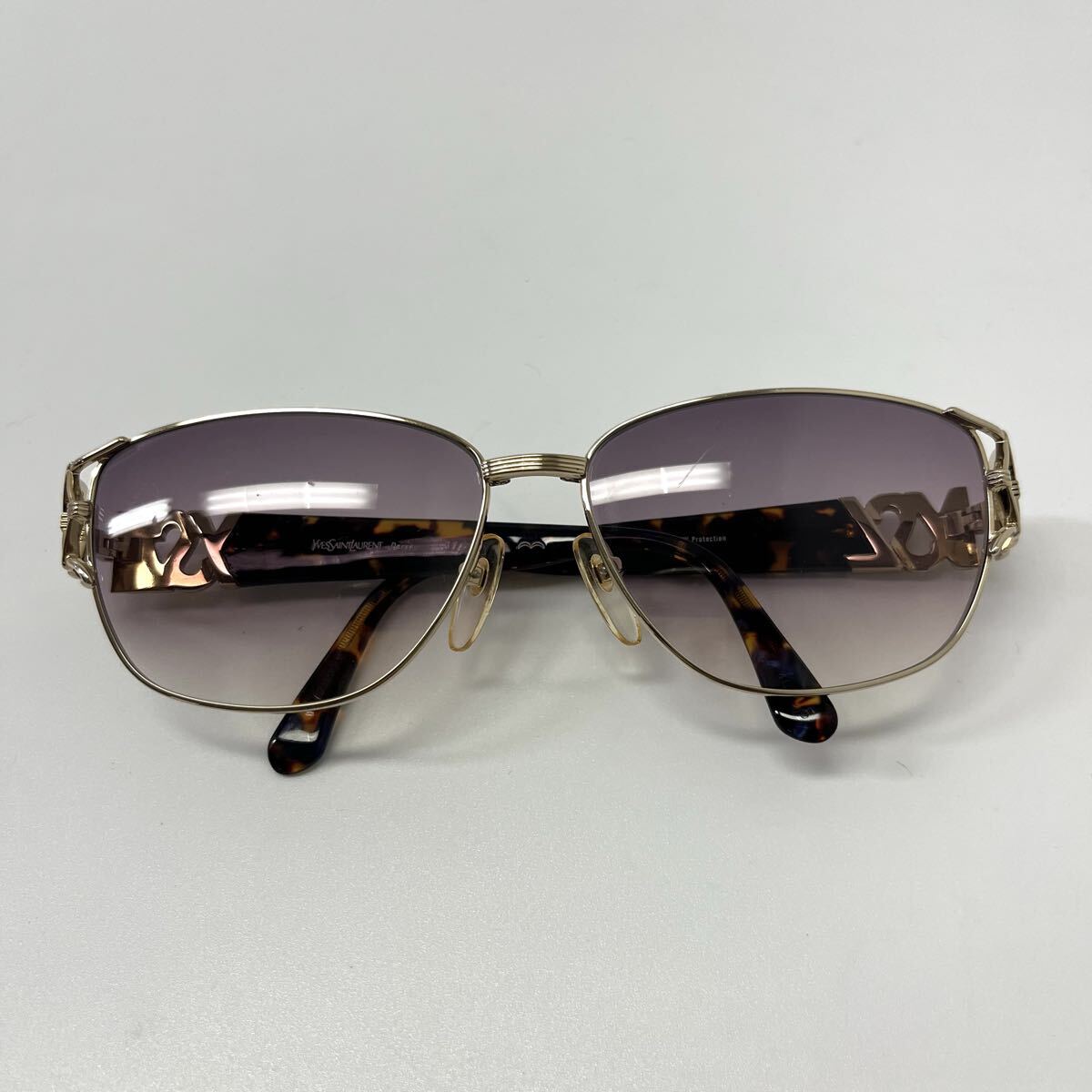 YSL Yves Saint Laurent Paris サングラス 度なし UV 31-5704 メガネ 眼鏡 イヴサンローラン アイウェア 【レターパックプラス郵送可】#150拍卖