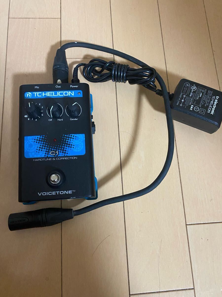 TC HELINCON C1 VOICETONE ボーカルエフェクター ハードチューン ピッチ アダプター付き拍卖