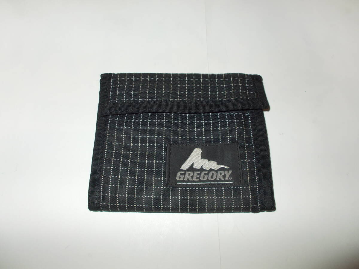 ●GREGORY/グレゴリー【二つ折り財布 MADE IN USA】黒チェック柄●拍卖