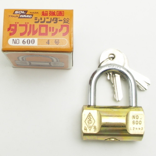 【未使用・訳あり】SOL シリンダー錠No600 4号 廃盤品拍卖