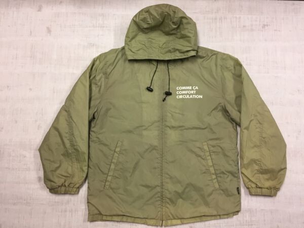 モノコムサ COMME CA COMFORT CIRCULATION テック 00s Y2K スポーツ ストリート ジップアップ パーカー ジャケット メンズ 裏地起毛拍卖