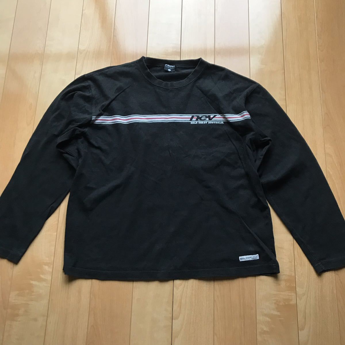 ネブ 長袖Tシャツ ロンT 553-1-10 メンズ L ブラック サーフ拍卖