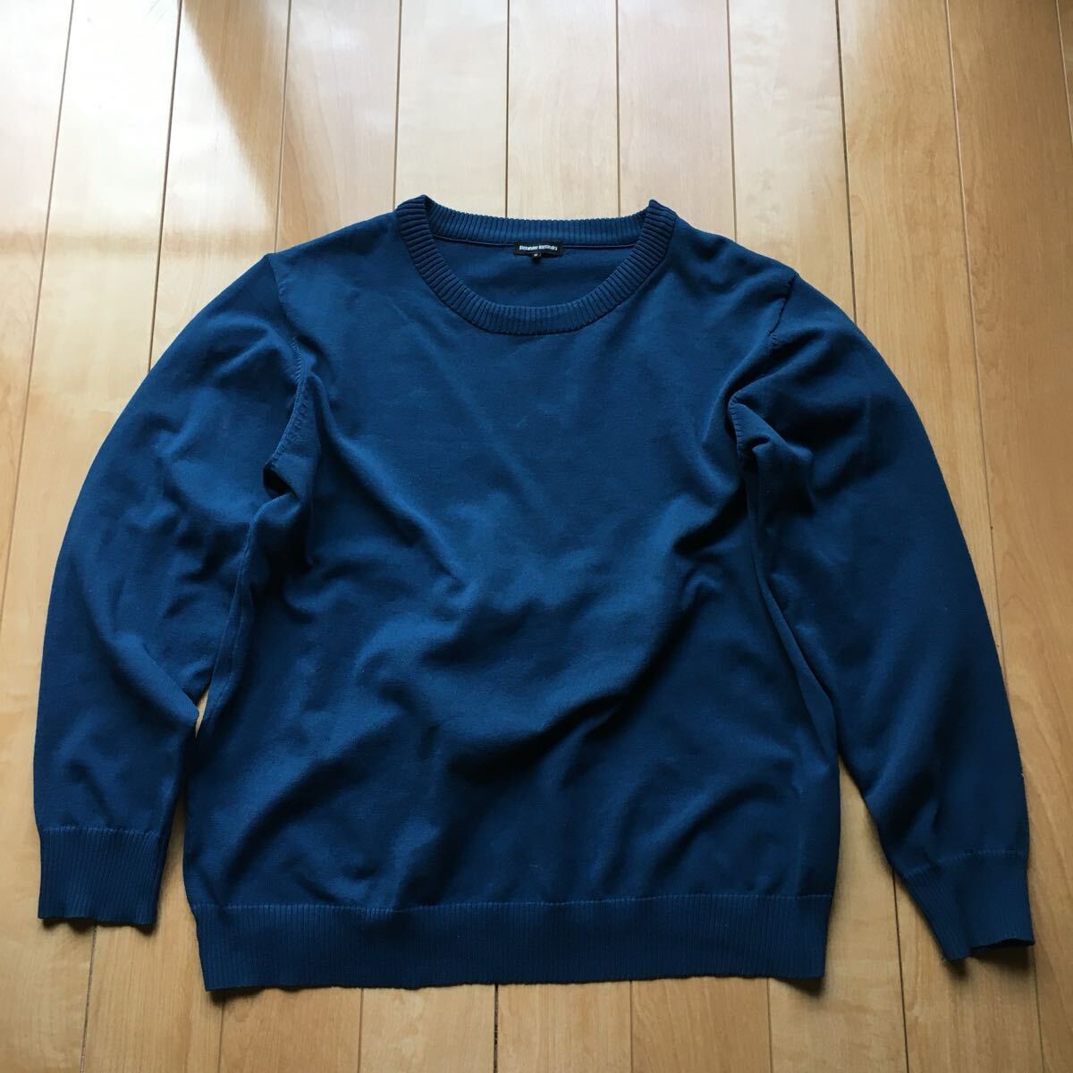 Alexander Alexandra ニットセーター 217-1-10 メンズ M ブルー拍卖