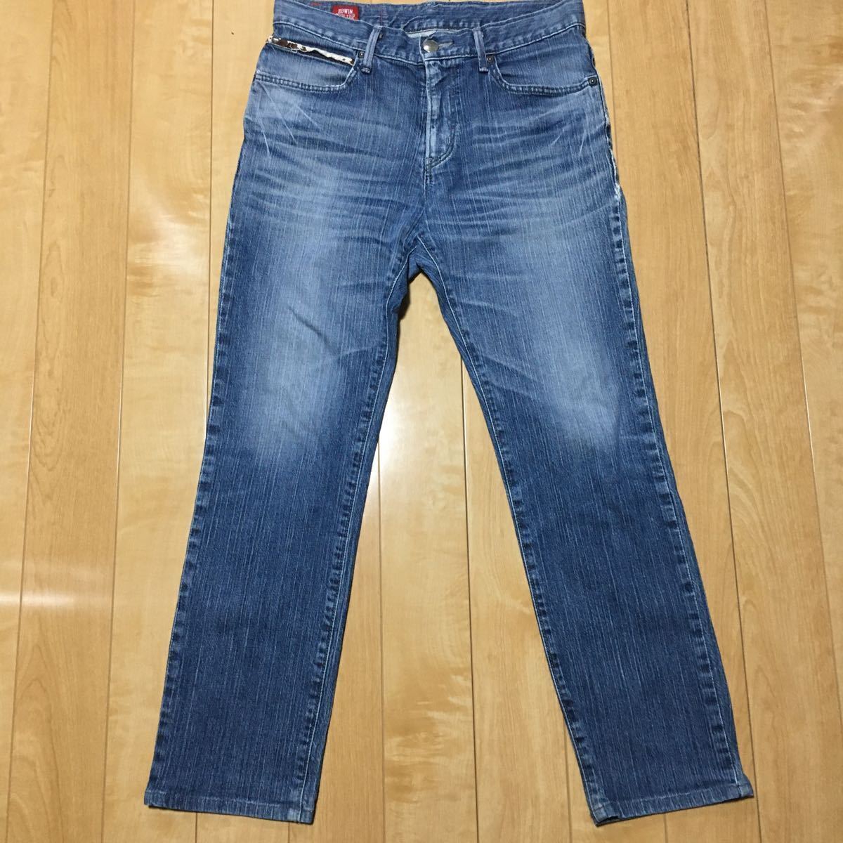 EDWIN EB0003-100 W30 BLUE TRIP フラップ テーパード 541125 ワンウォッシュ 日本製 定価 ¥10000+税拍卖