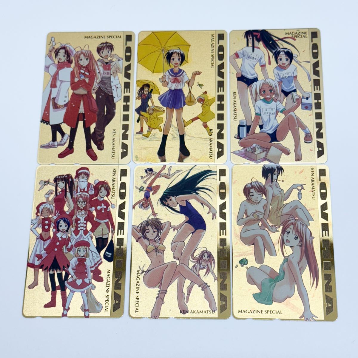 テレカ LOVE HINA 50度未使用 6枚 赤松健 ラブひな拍卖
