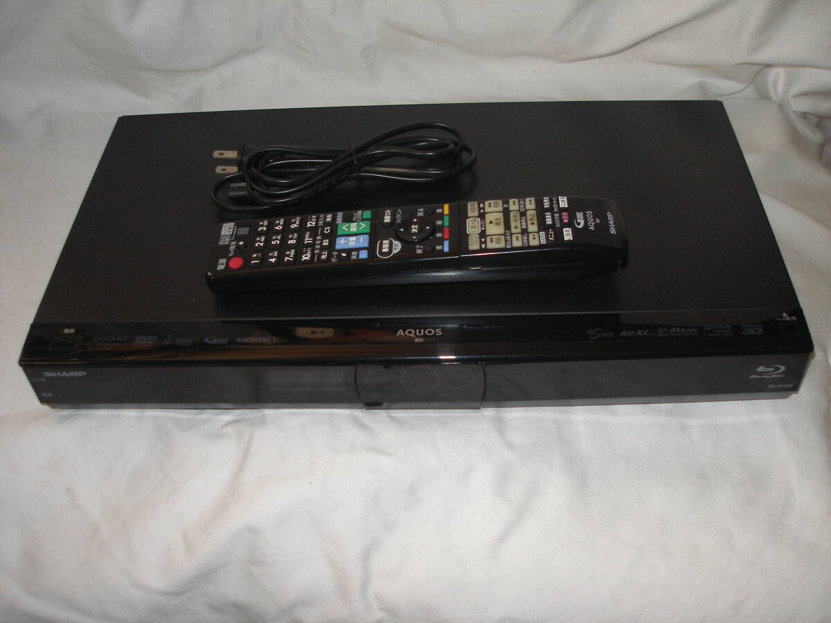 SHARP AQUOS ブルーレイディスクレコーダー リモコン付 BD-HDS55 中古品拍卖