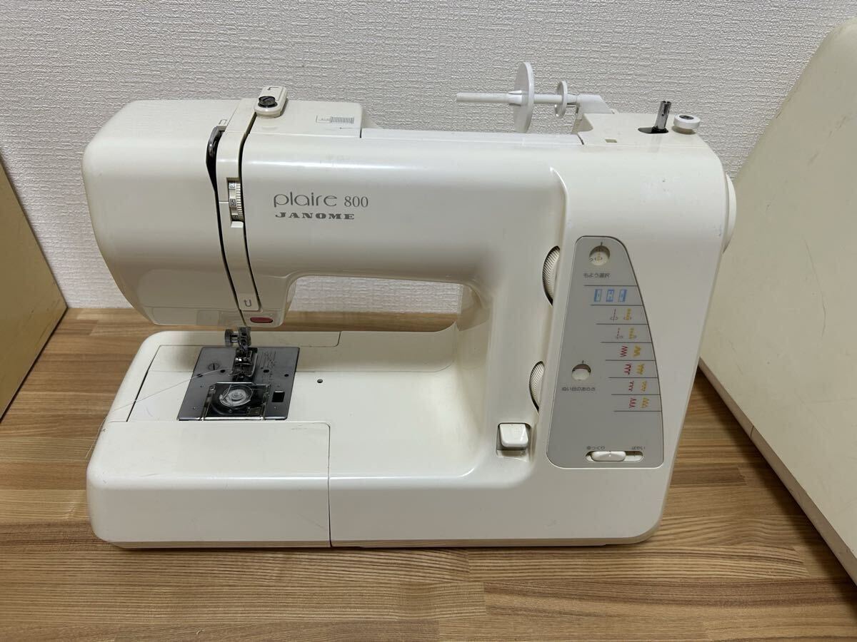 JANOME ジャノメ 電子ミシン plaire800 家電 中古 ジャノメ ミシン 裁縫拍卖