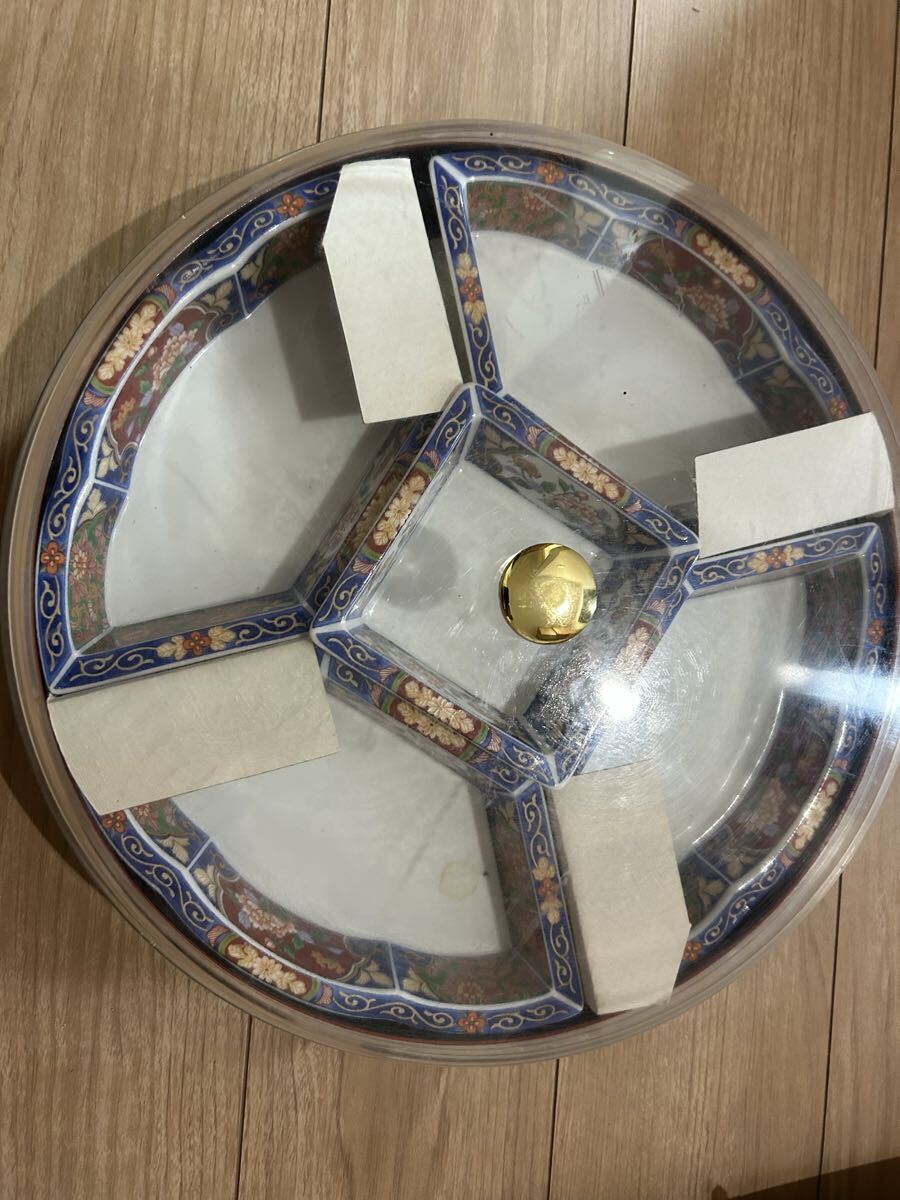 【有田焼】【おもてなし用】【鉢盛皿】【パーティー皿】【50年前の物】【回る台付】 拍卖