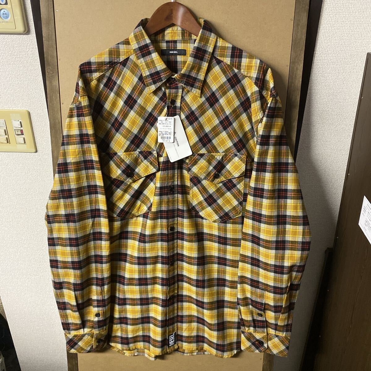 【新品】DIESEL ネルシャツ XLサイズ拍卖