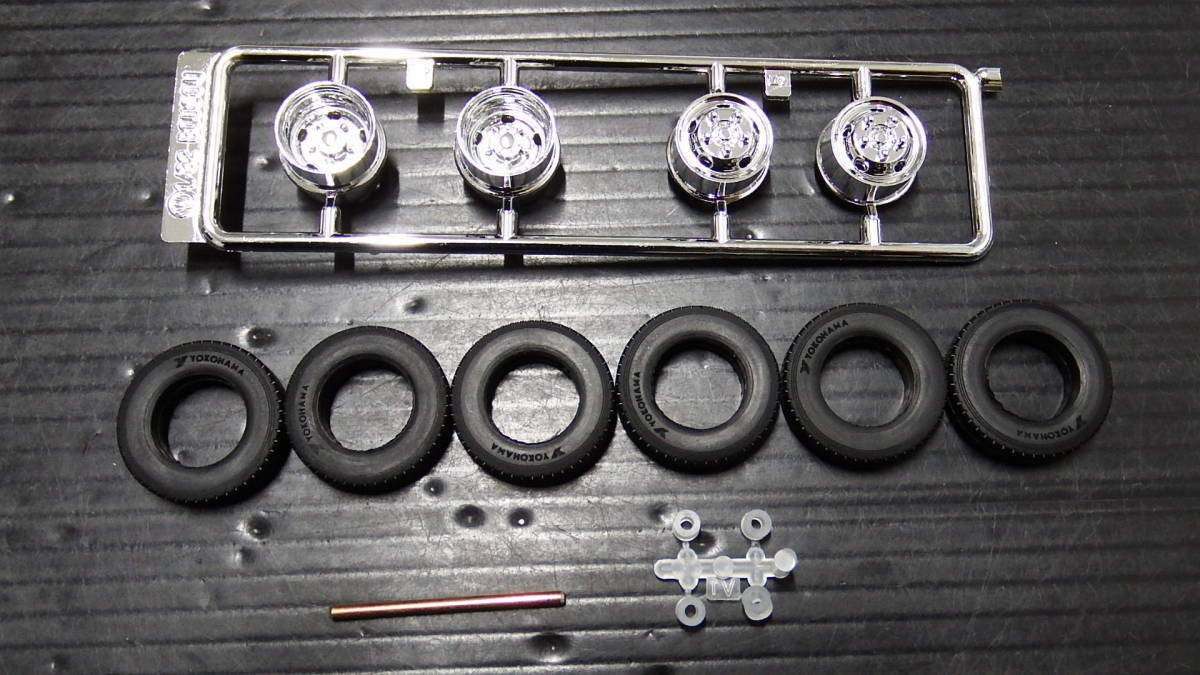 フジミ 1/32 2t ホイール タイヤセット メッキ拍卖