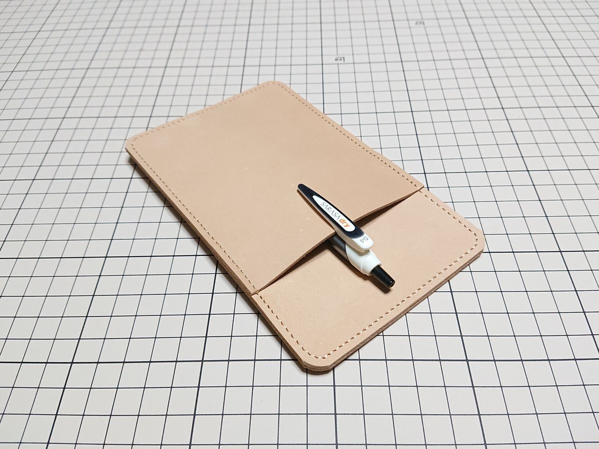 レザー◆本革 ペンケース ホルダー 牛革 7本差し 160x100mm 37g n8 起毛 ヌメ革拍卖