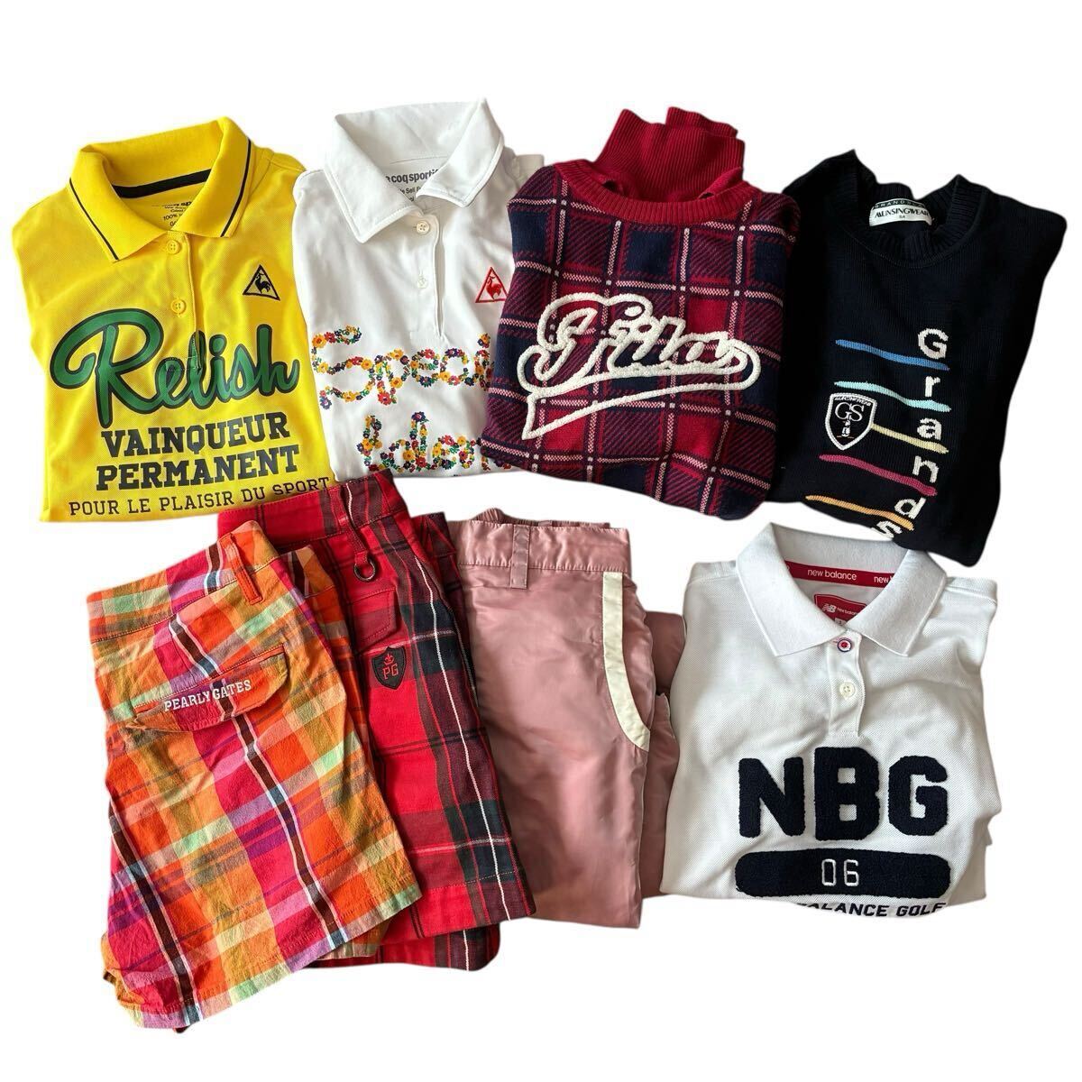 美品 ゴルフウェア レディース まとめ パーリーゲイツ キャロウェイ ニューバランス マンジング フィラゴルフ ニット パンツ ワンピース拍卖