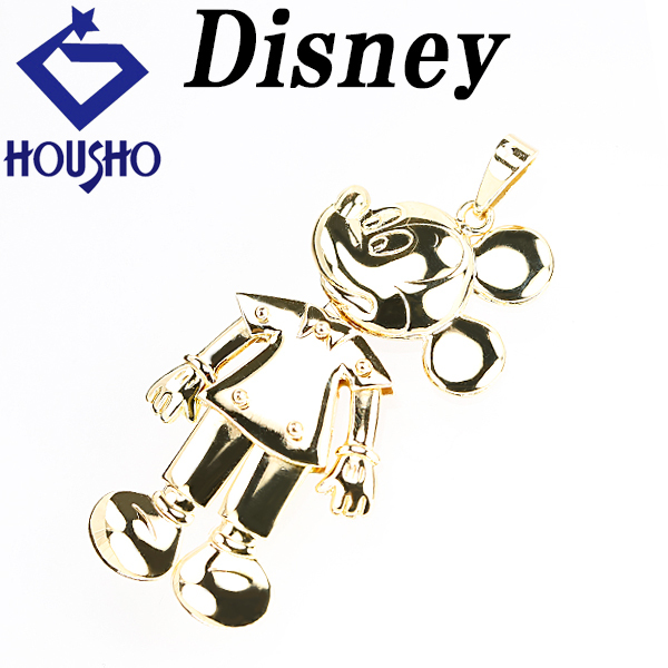 ディズニー ペンダントトップ K18イエローゴールド Disney ミッキーマウス キャラクター 地金のみ 石なし 送料無料 中古 宝正 903062拍卖