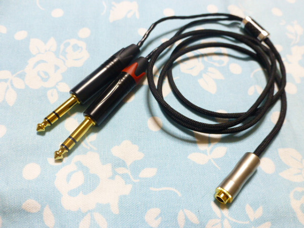 4.4mm5極 (メス) → TEAC UD-503 ADI-2 Pro 6.3mm×2 変換ケーブル MOGAMI 2944 120cm オヤイデ (MYTEK i iFi Audio Pro iCAN 可能拍卖