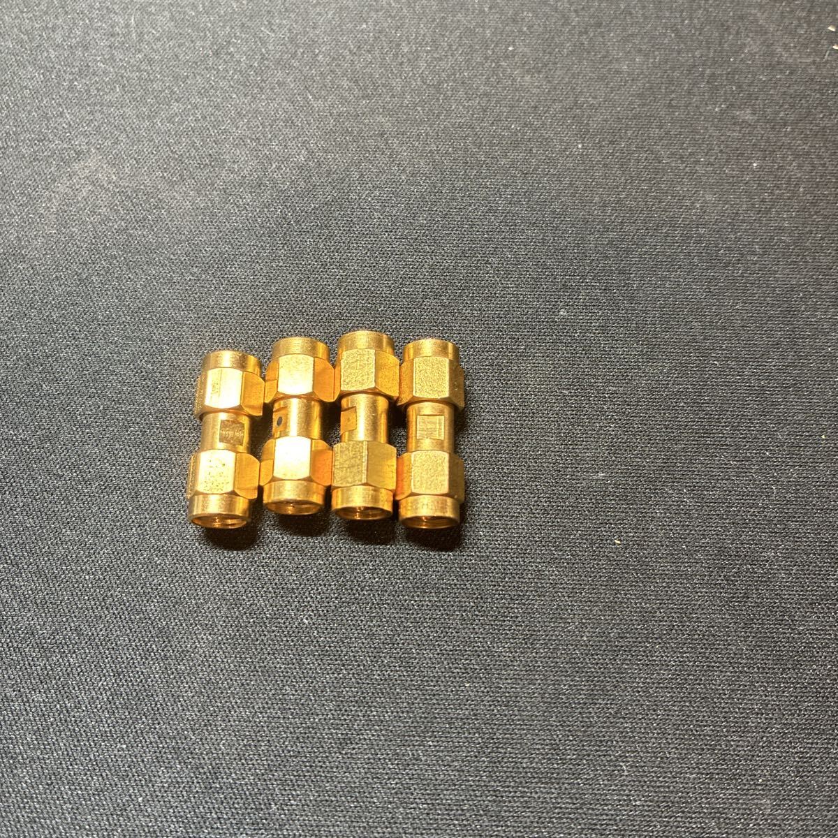 中古 無名 SMA P-P オスーオス アダプタ2個、SUHNER 32SMA-50-0-1 2個、合計4個セット拍卖