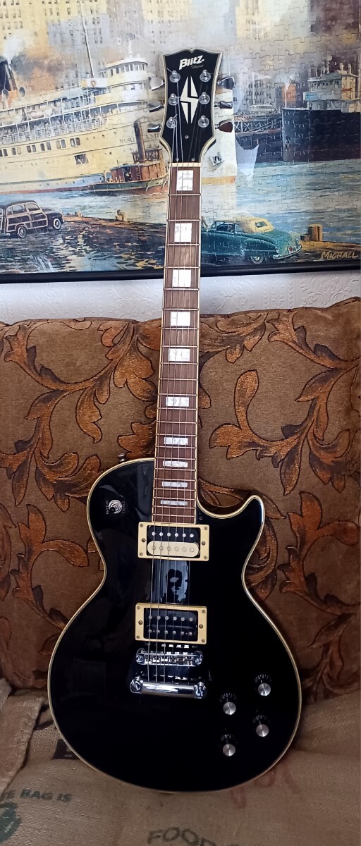 ブリッツ アリア レスポールタイプ エレキギター セットネック拍卖