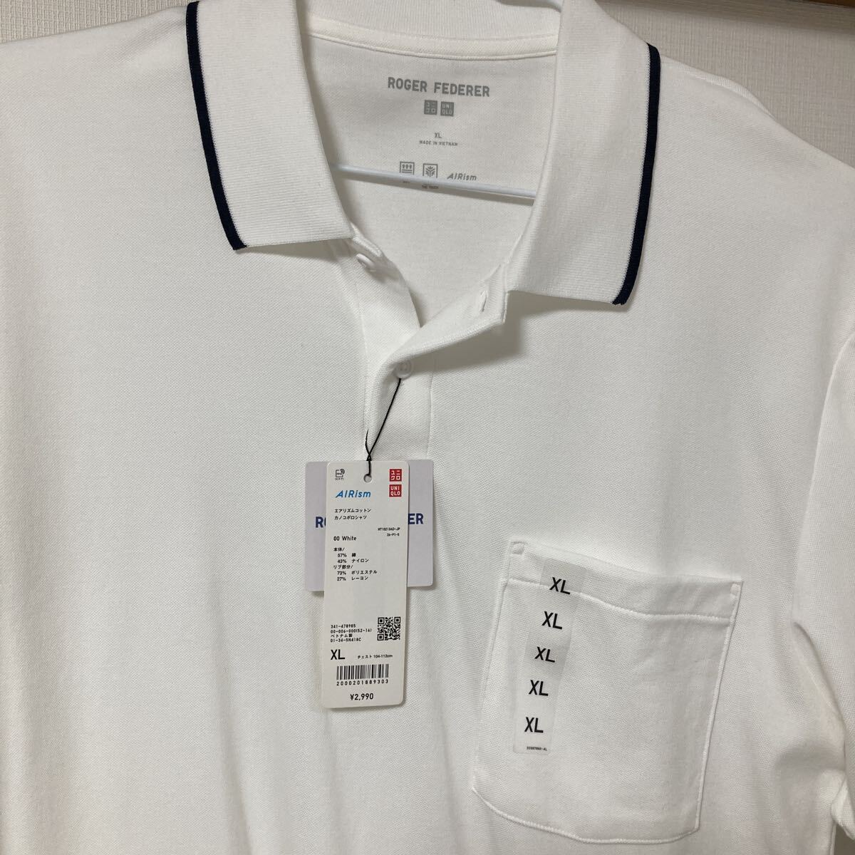 UNIQLOPOGER FEDERER 半袖ポロシャツ ホワイト拍卖