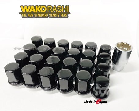 和広 6穴用 ロックナットセット 17HEX M12xP1.5 60テーパー座 【ブラック】トヨタ ランドクルーザープラド拍卖