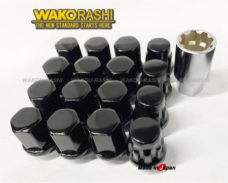 和広 4穴用 ロックナットセット 17HEX M12xP1.5 60テーパー座 【ブラック】トヨタ ヤリス アクア ヴィッツ拍卖