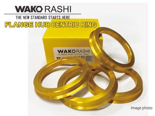 【外径75mm 内径67mm】和広 ツバ付き ハブリング 4個セット アルミ製 ☆マツダ 5H/PCD114.3拍卖