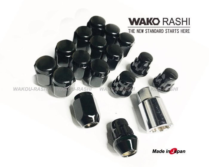 和広 4穴用 ロックナットセット 21HEX M12xP1.25 60テーパー座 【ブラック】日産 ティーダ ノート マーチ キューブ NV200 等拍卖