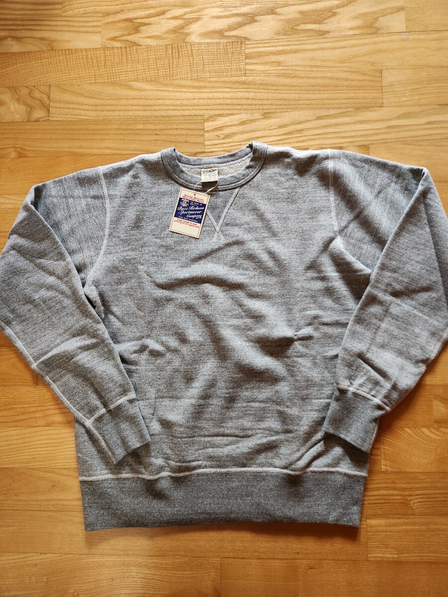 新作 送料込★東洋 BUZZ RICKSON'S バズリクソンズ BR65622 SET-IN CREW NECK SWEAT SHIRT セットイン 無地 トレーナー グレー M拍卖